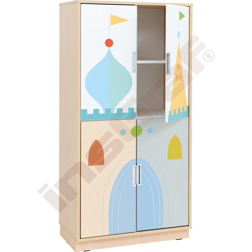 Quadro - skříň XL k sestavě Zámek 180˚, korpusy v odstínu javor