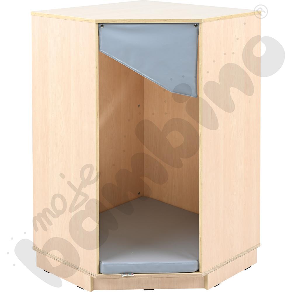 Quadro - kącik wypoczynkowy rogowy, klon jasnyowo-szary