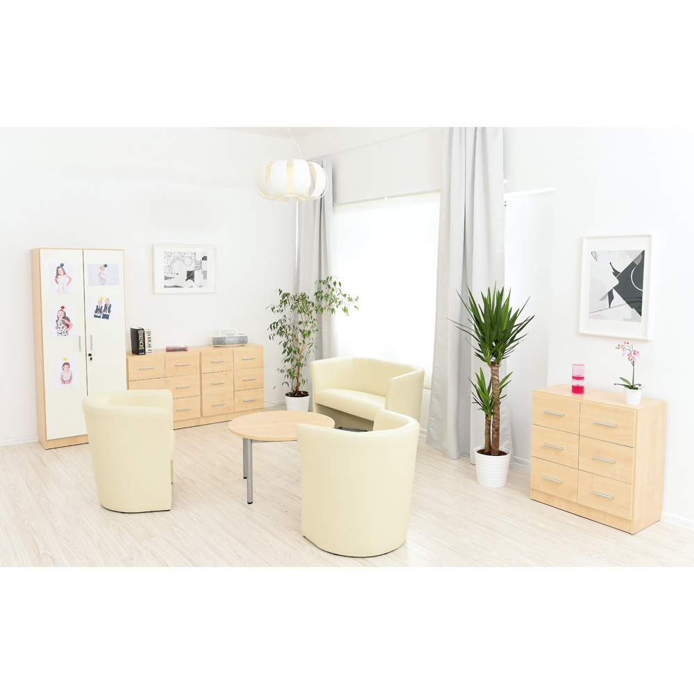 Magnetické dvere ku skrini - biele, 2 ks