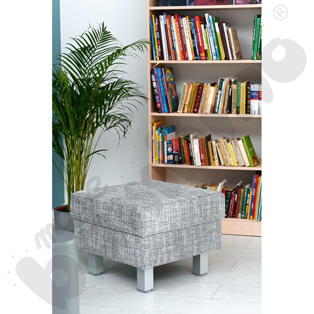 Pufa Relax kwadratowa szara