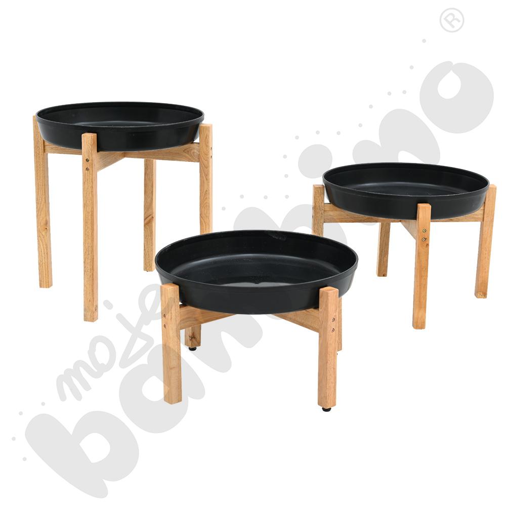   Zestaw tac Deep Spot ze stojakami, 3 kpl.  