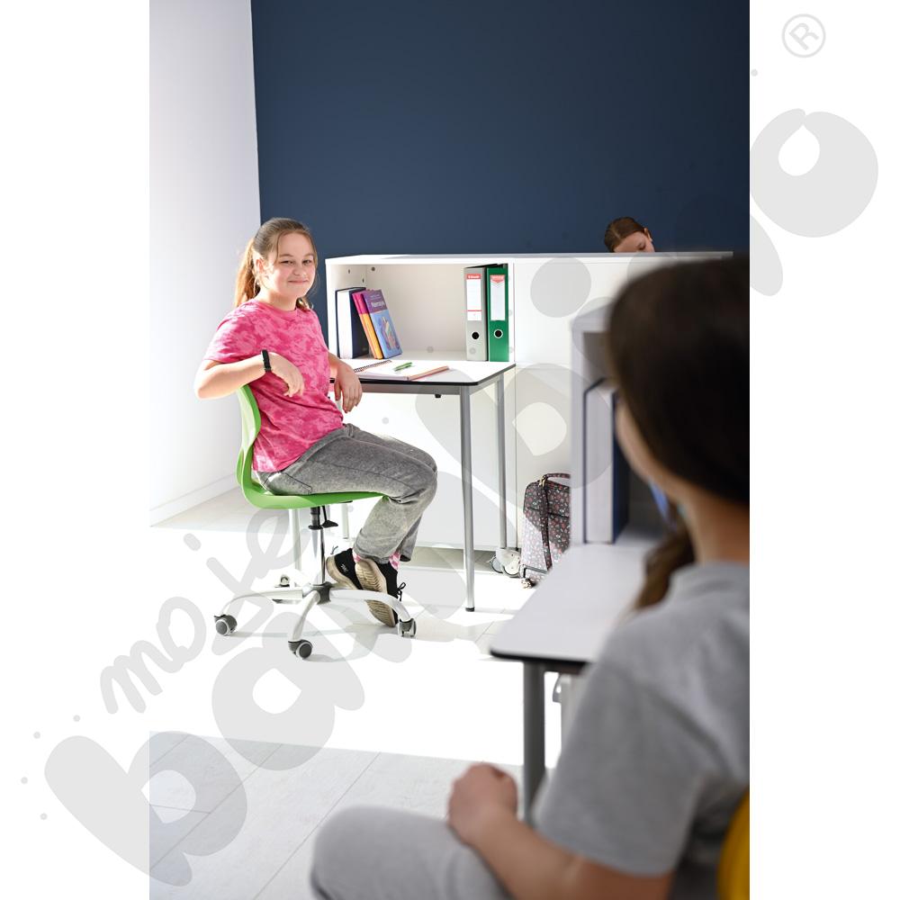 Krzesło Colores obrotowe na kółkach z reg.  wys. zielone