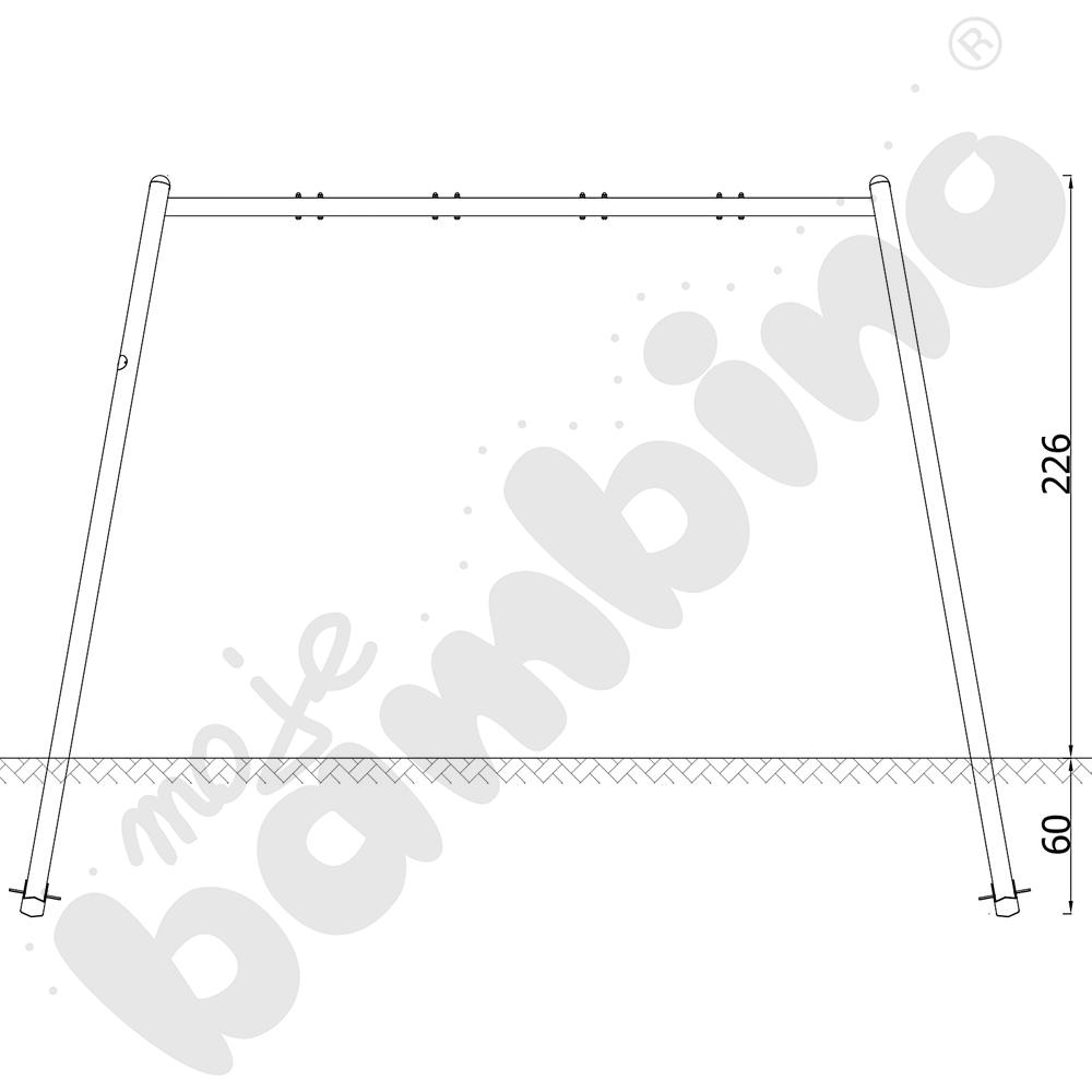 Verto - stelaż do huśtawki podwójnej