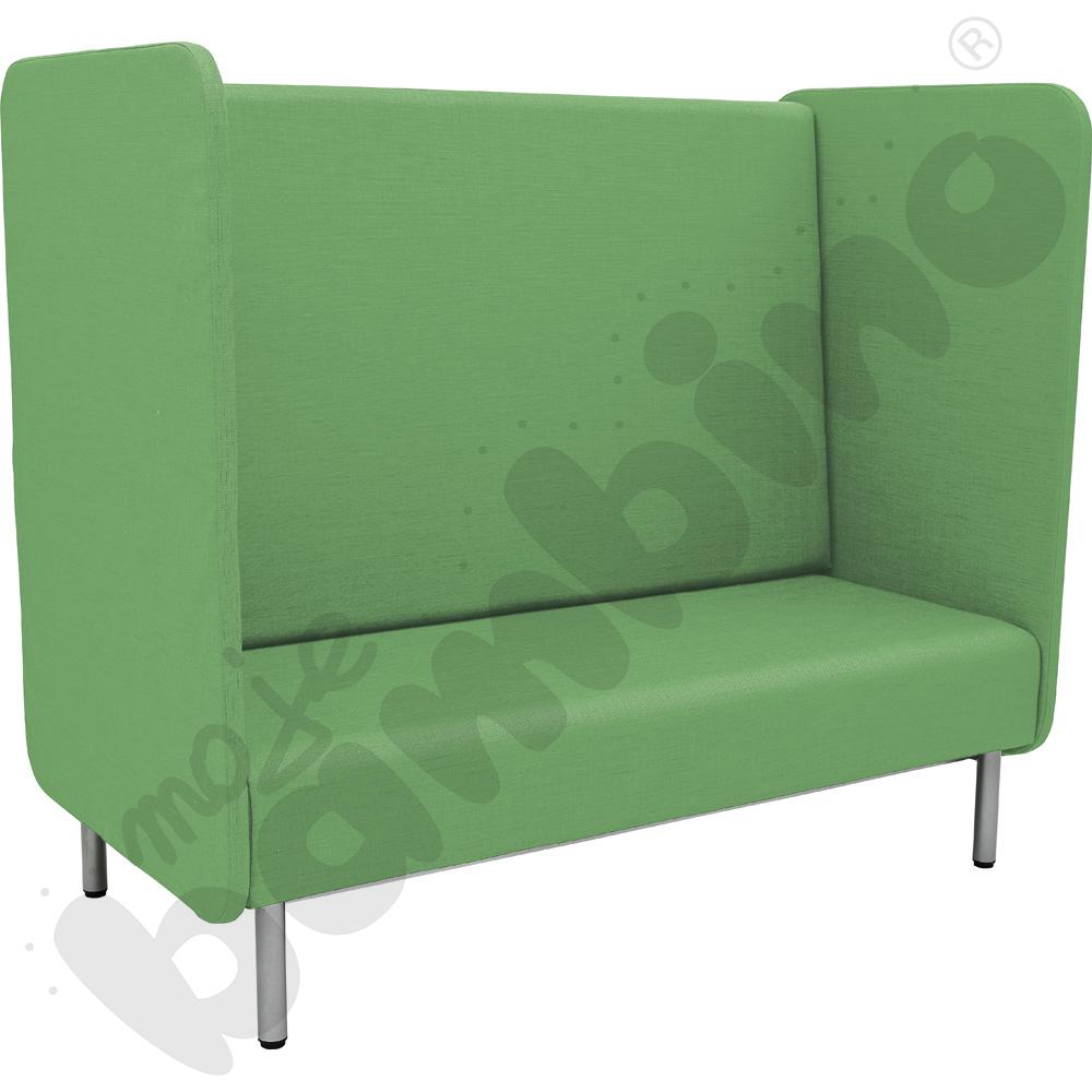 Fotel Inflamea 1 z wysokim oparciem, 3-os. - zielony