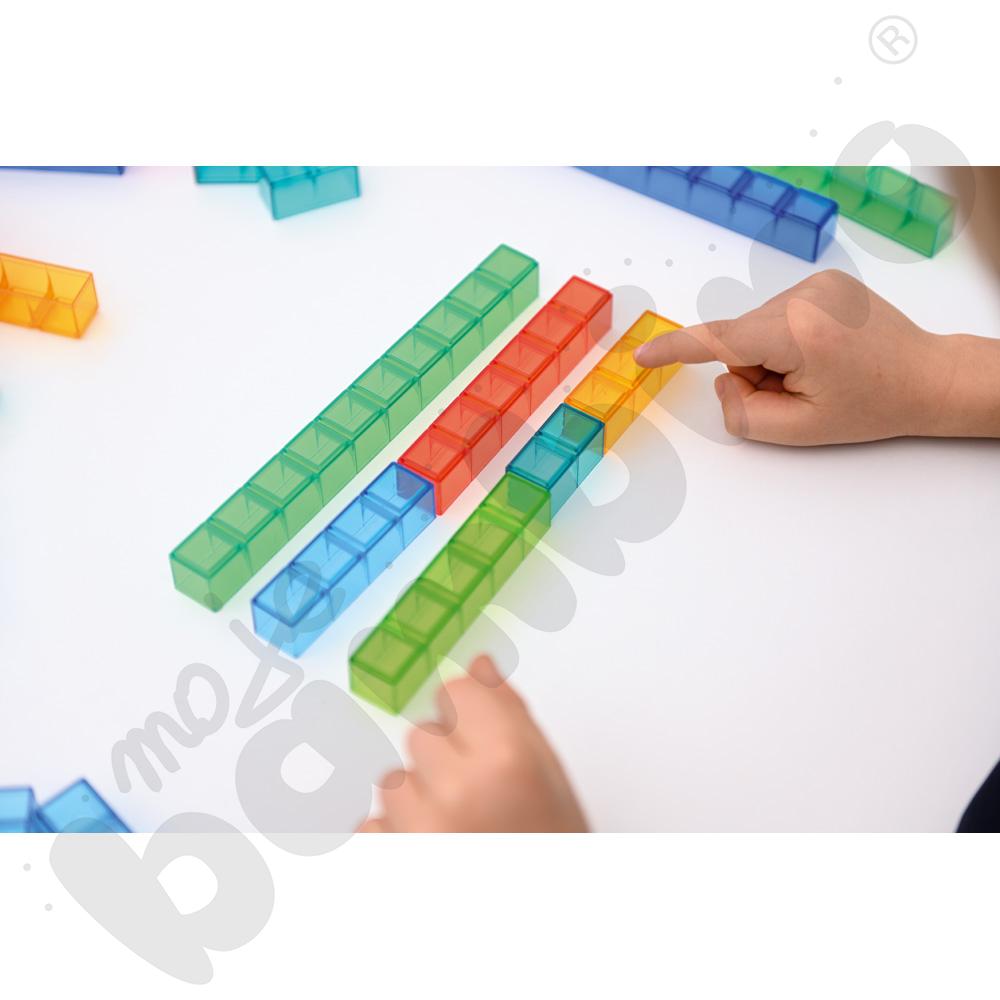 Kolorowe liczby - transparentne