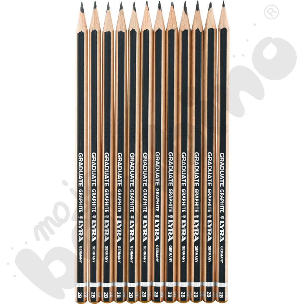 Ołówki 2B Lyra Graduate, 12 szt