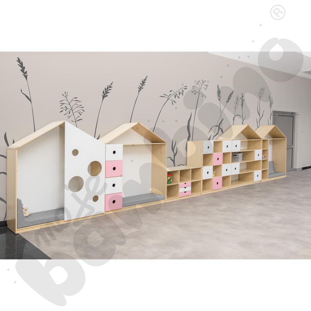 Domek Feria z półkami, klon jasny