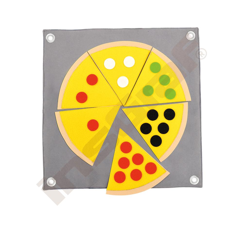 Látkový manipulační panel - pizza