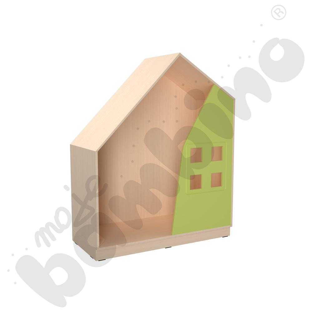 Quadro – szafka-domek – limonkowa, skrzynia klon jasny