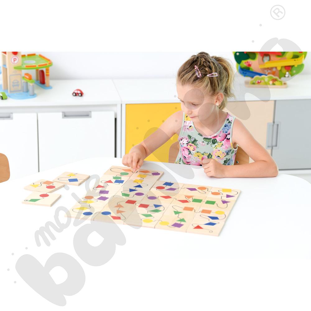 Połącz kształty lub kolory - układanka