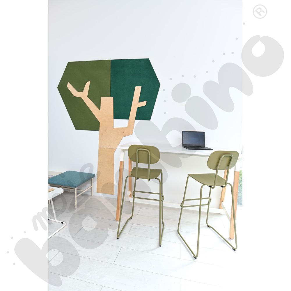 Panel ścienny - drzewo z kanciastą koroną