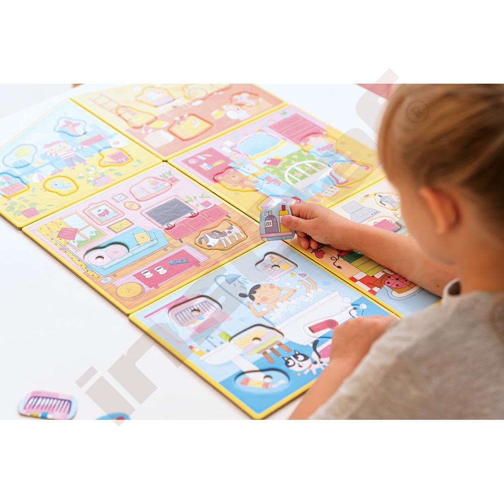 Obrovský dom - Montessori puzzle