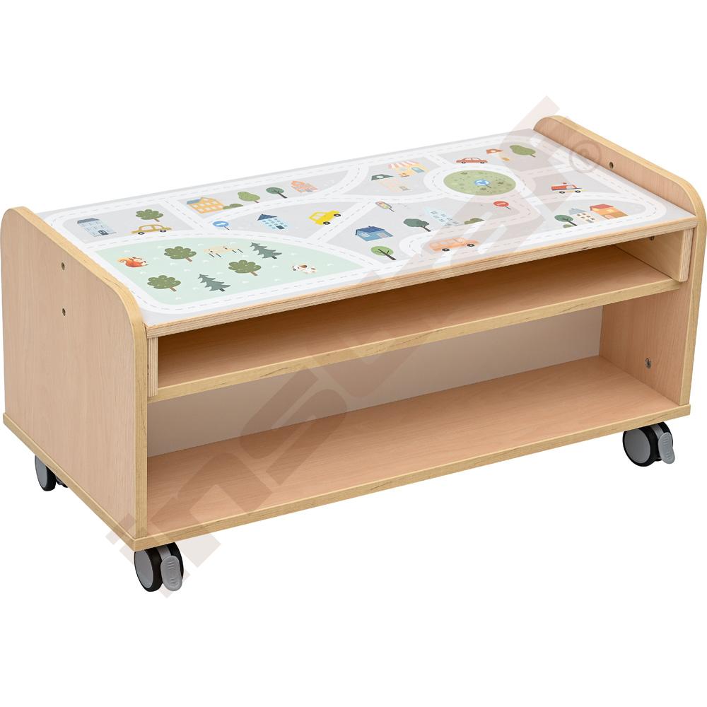 Mobilní koutek Quadro 251 - korpusy světlý javor