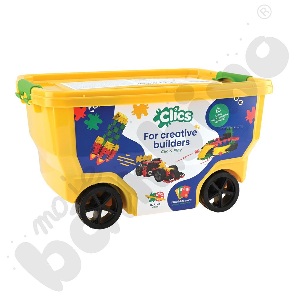 Klocki konstrukcyjne Clics Rollerbox 15w1