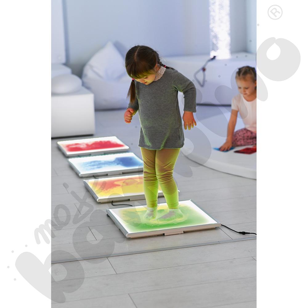 Podświetlany panel podłogowy, czerwony