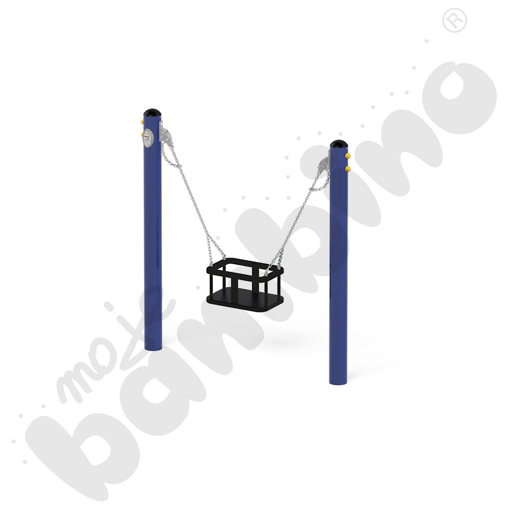 Huśtawka na słupach z zawiesiem Koszyk