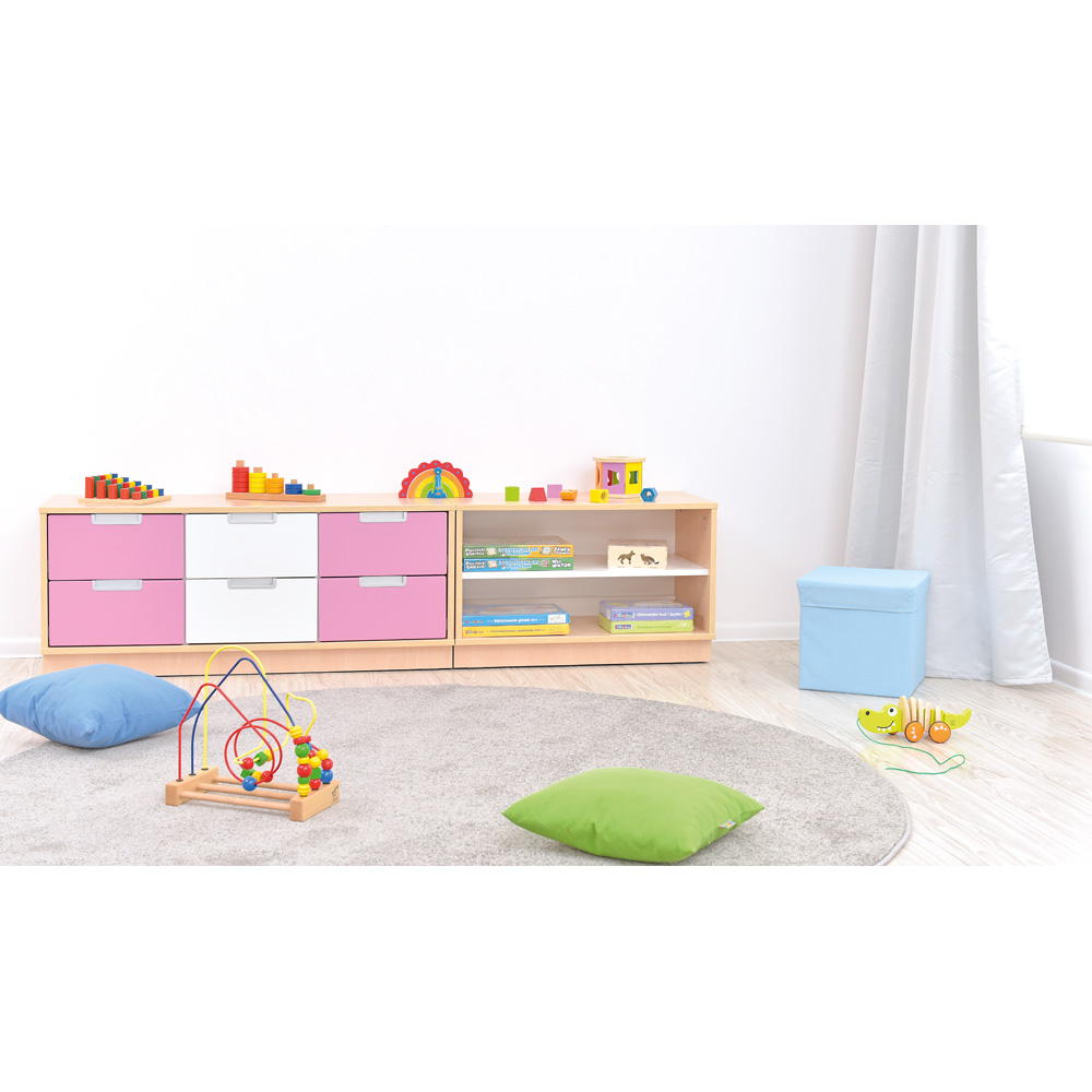 Quadro - skrinka S s 1 policou na podstavci, javor
