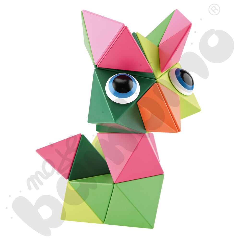 Klocki magnetyczne Trido, 36 elem. - kolory dżungli