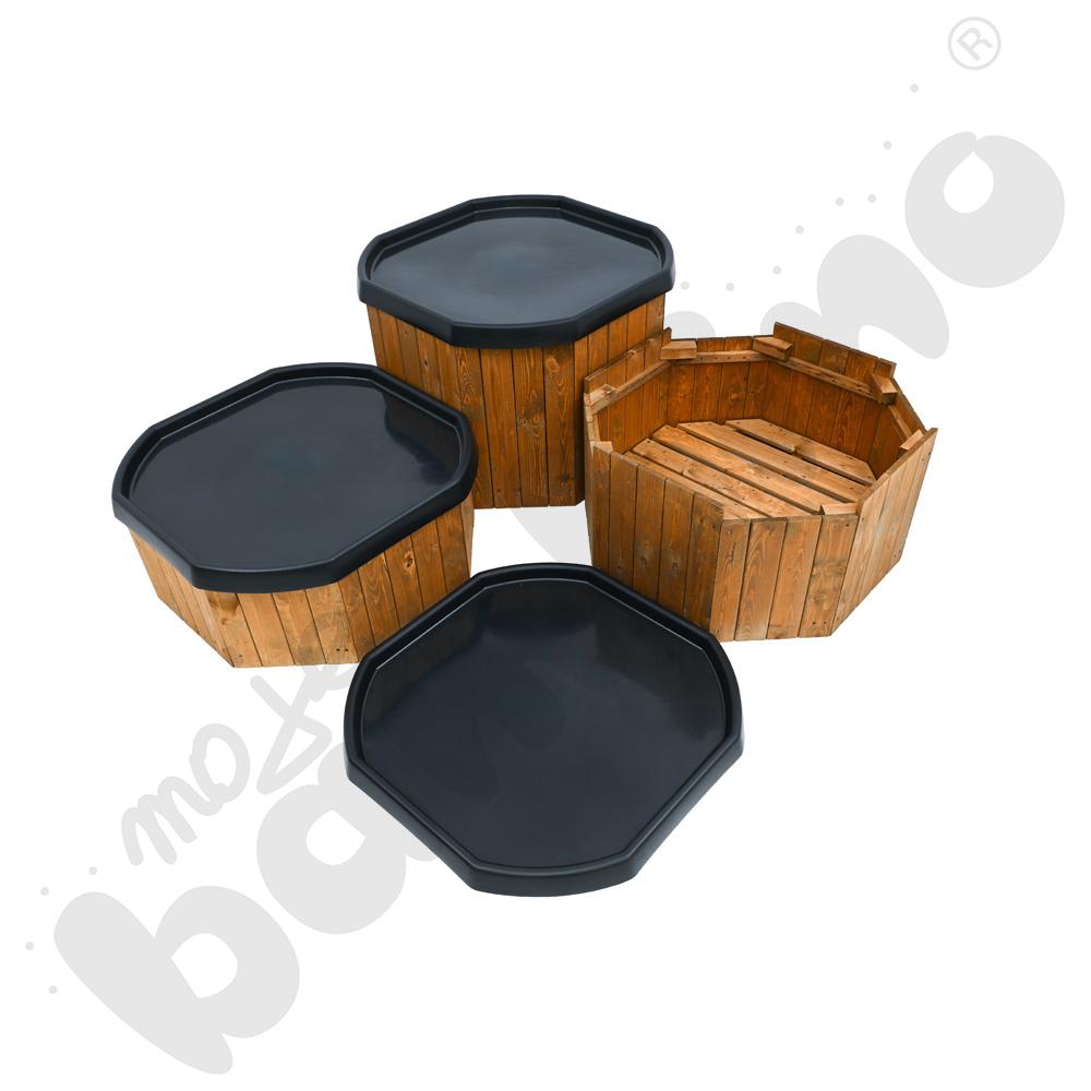 Zestaw skrzyń z tacami Tuff Spot, 3 szt.