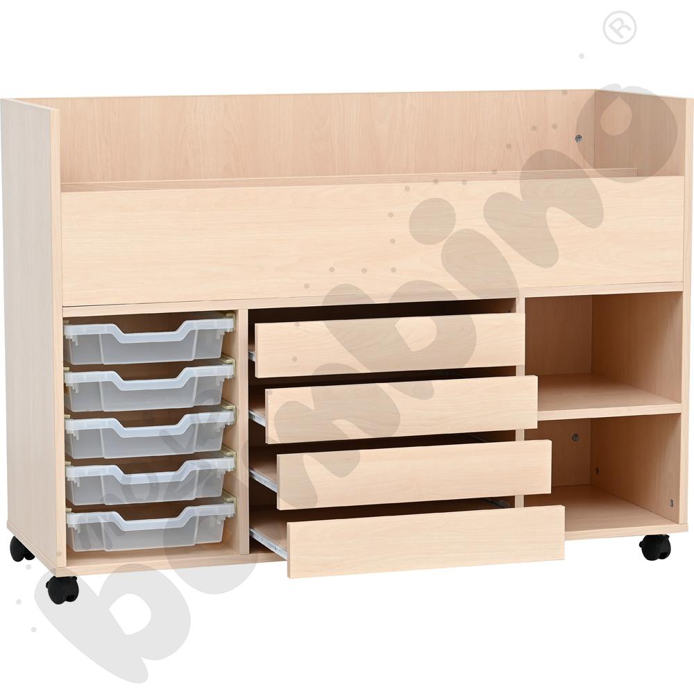 Wózek na akcesoria plastyczne - klon