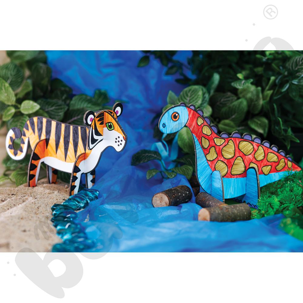 Składane figurki z tektury - zwierzęta