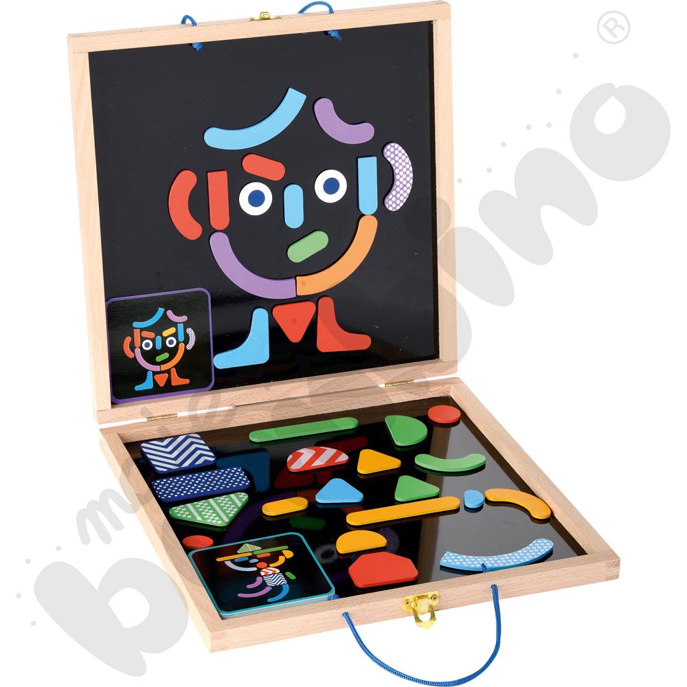 Magnetyczne formy z czarną planszą