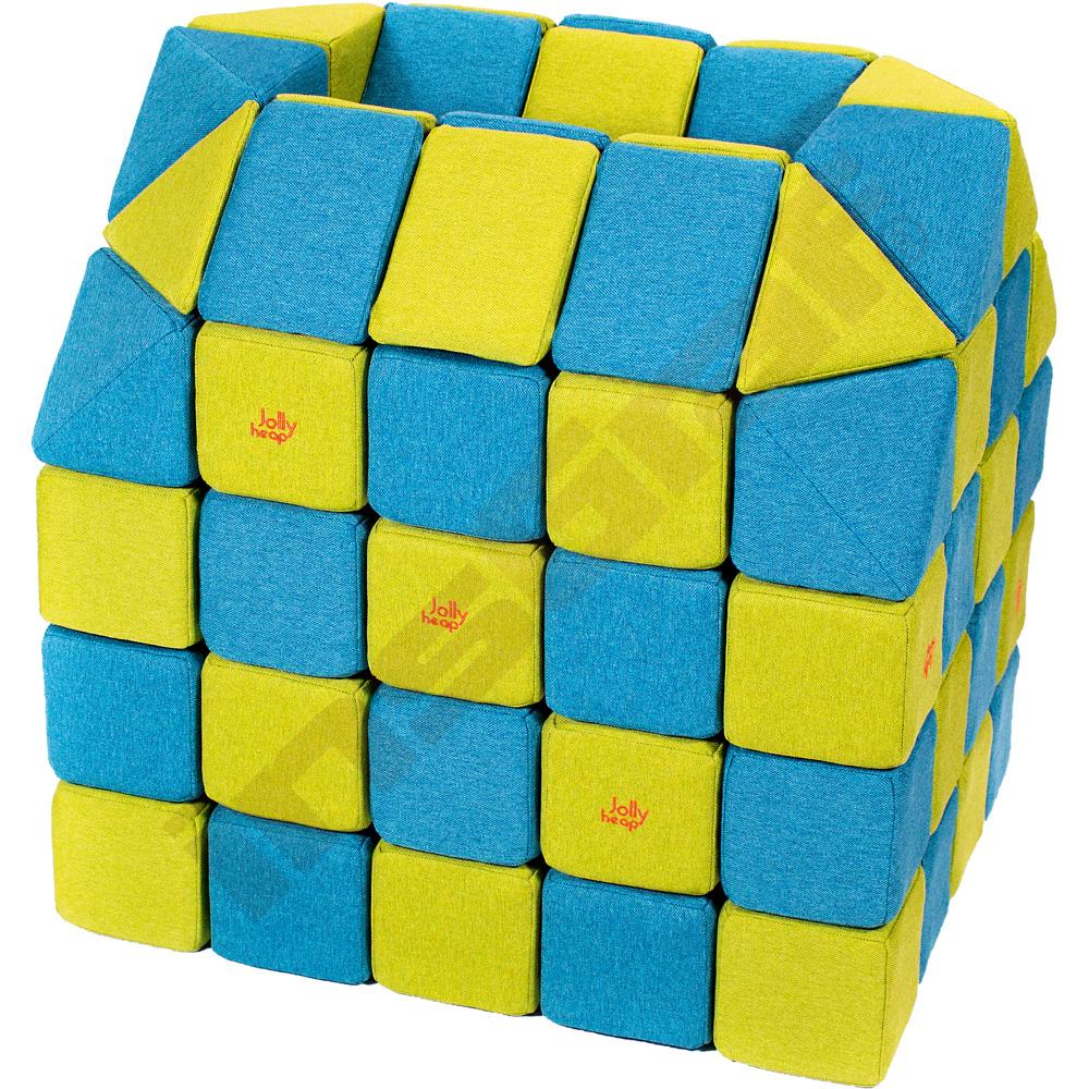 Sada kostiček JollyHeap - modro - limetkové 