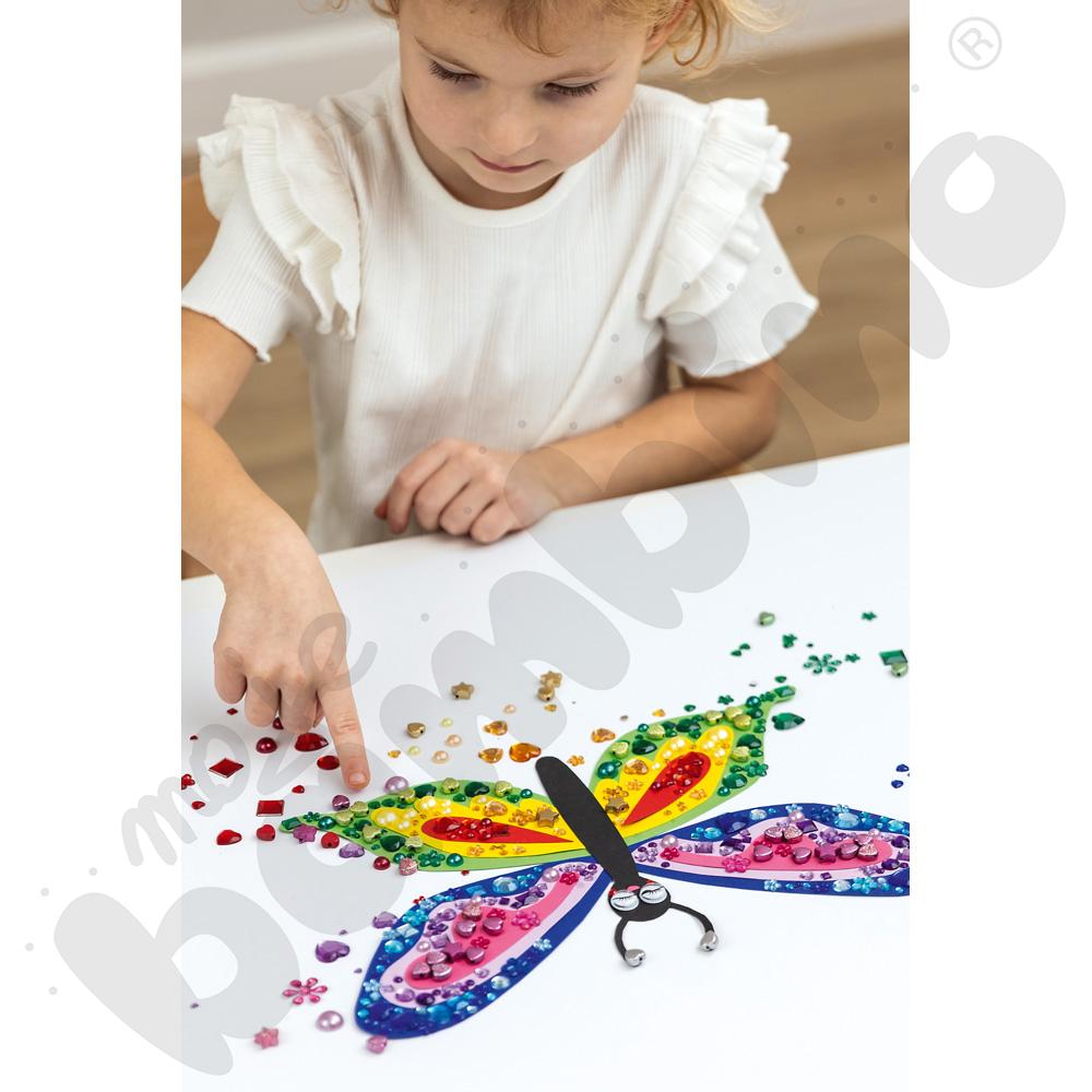 Zestaw kryształków deco - różne kształty