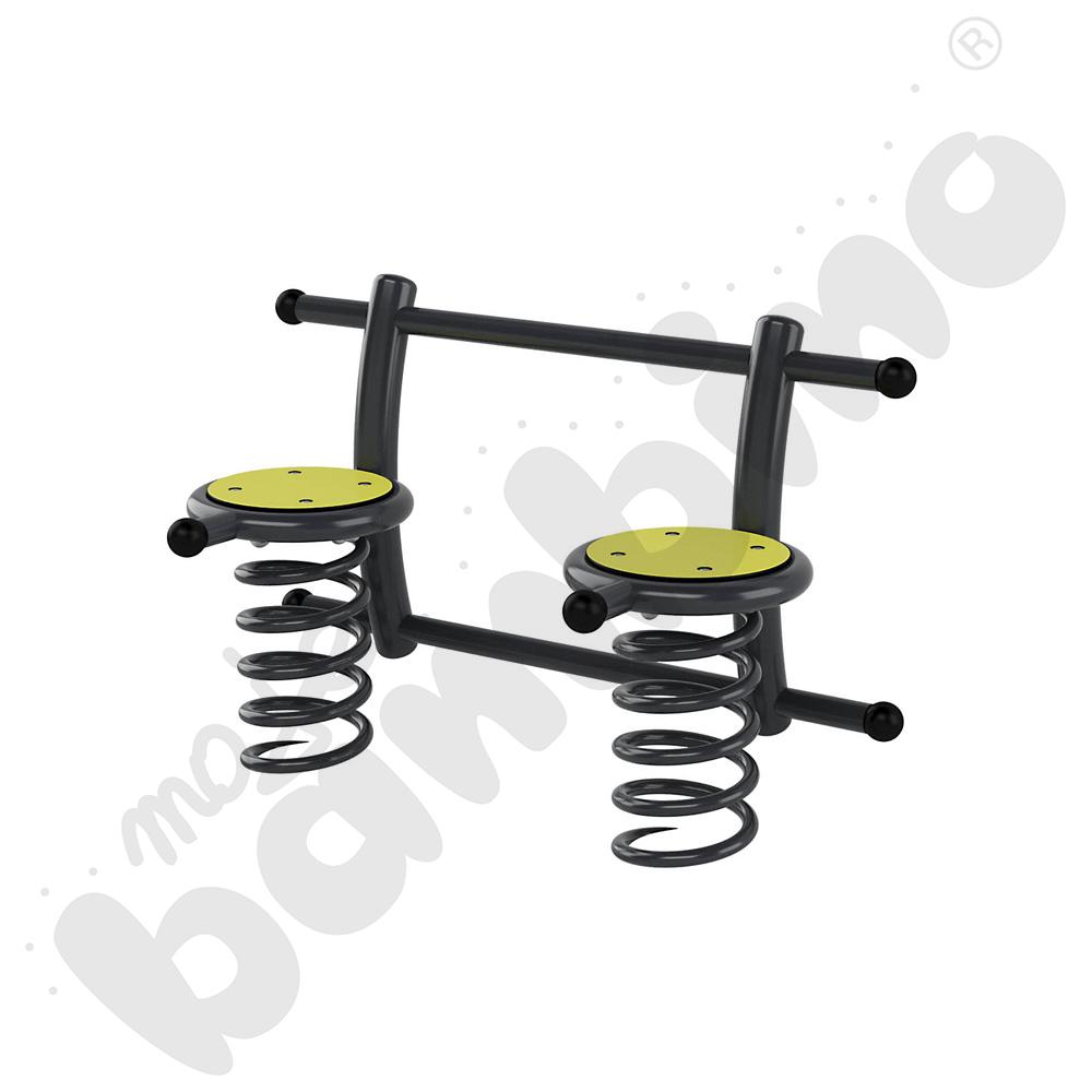 Action4Kids Lime - podwójny bujak  na podstawie metalowej