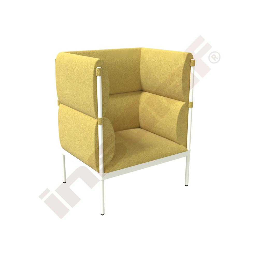 
Sessel Stilt, hohe Lehne, senfgelb
