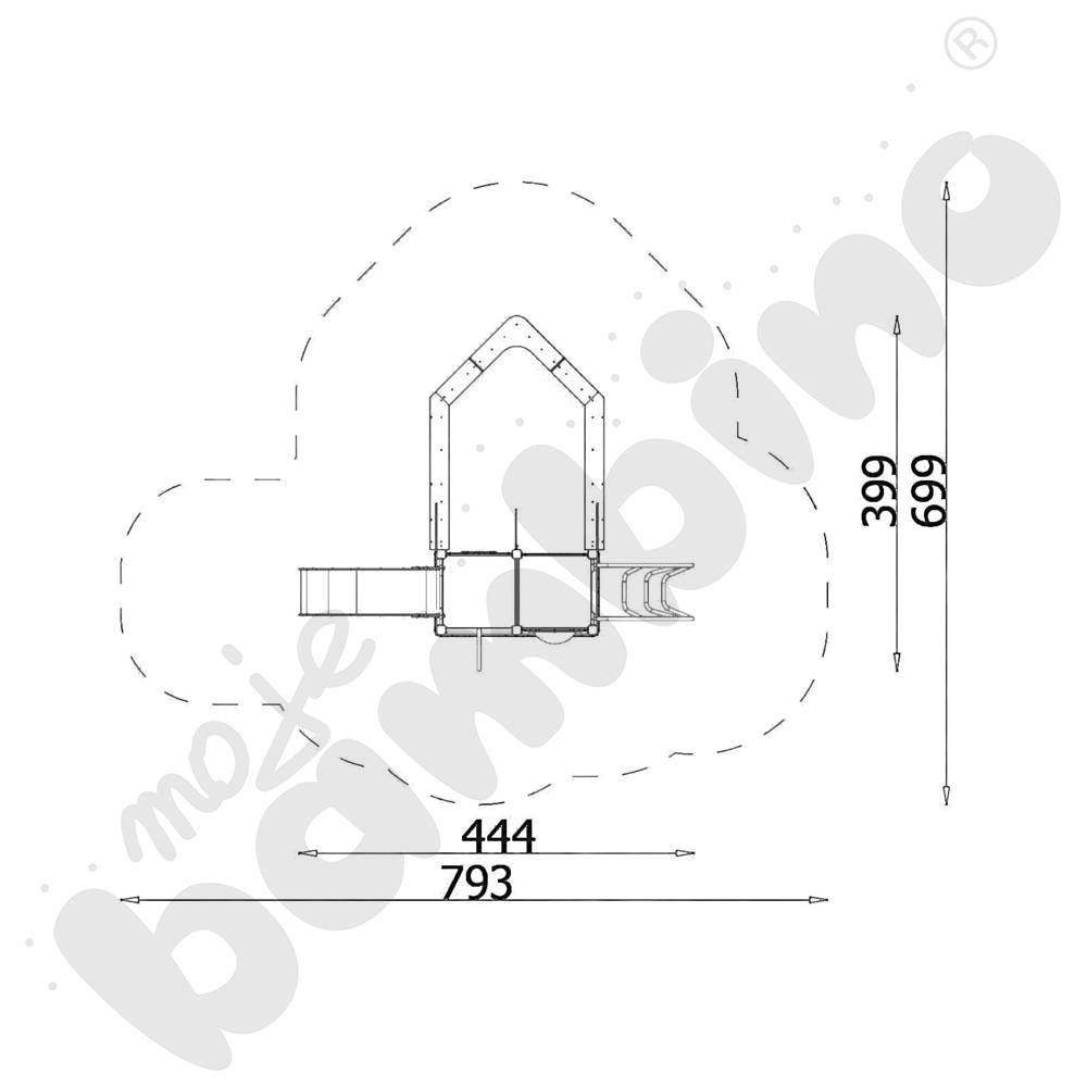Quadro Statek z piaskownicą, recykling