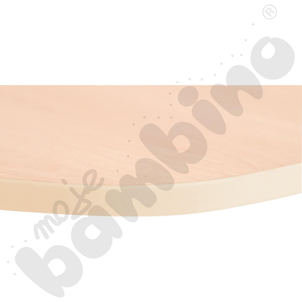 Blat Quadro klon jasny sześciokątny, beżowe obrzeże