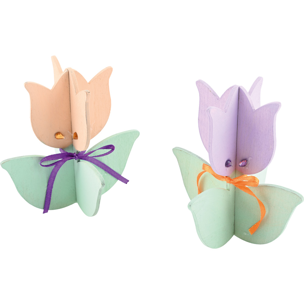Drevené tulipány, 12 ks