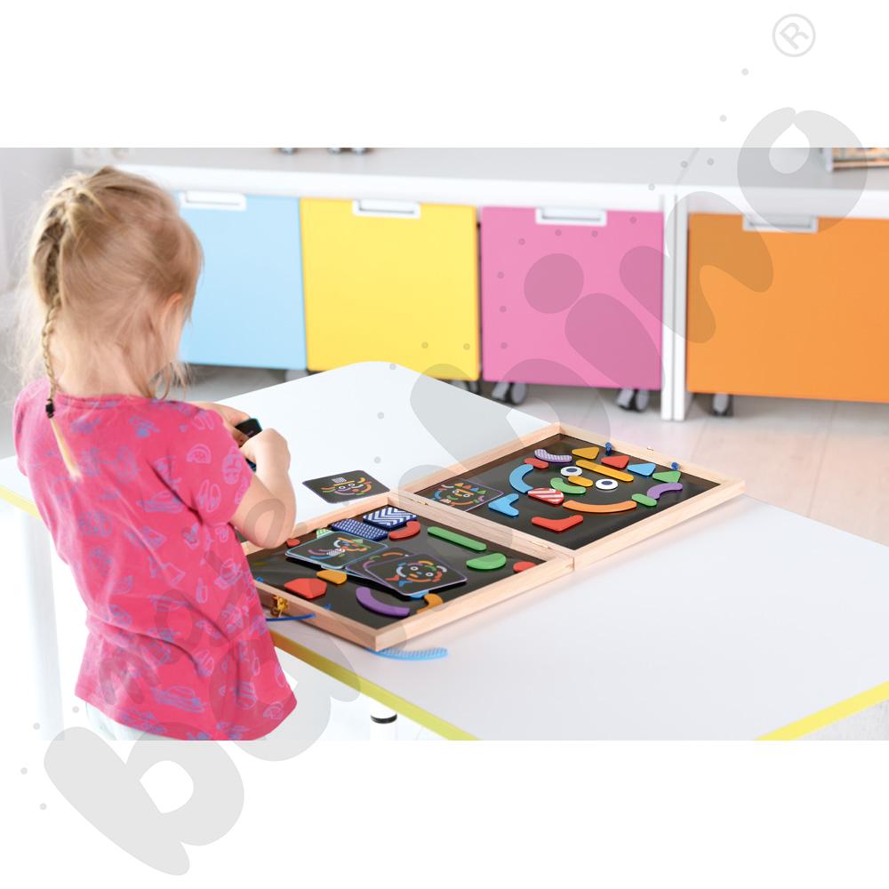 Magnetyczne formy z czarną planszą