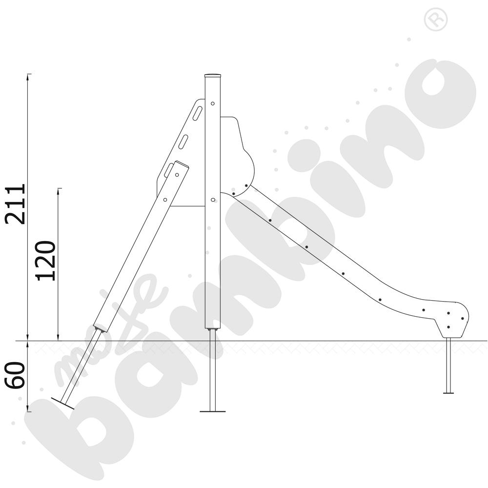 Zjeżdżalnia wolnostojąca 120