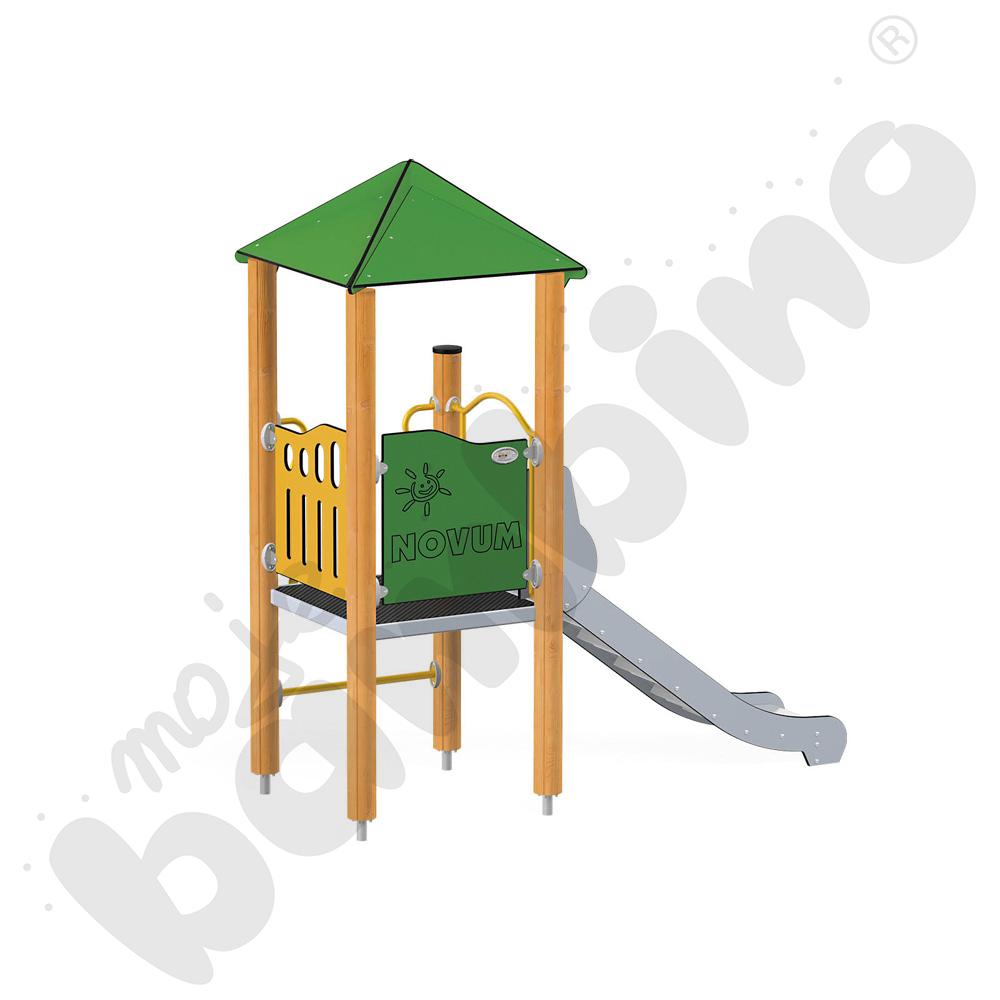 Orbis - wieża 1, drewniane słupy