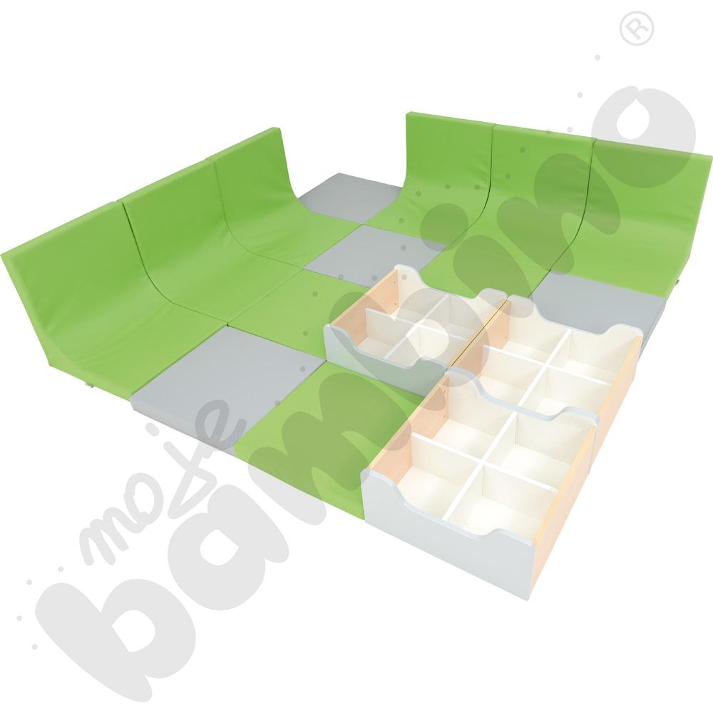 Quadro - zestaw 74, pojemnik klon jasny