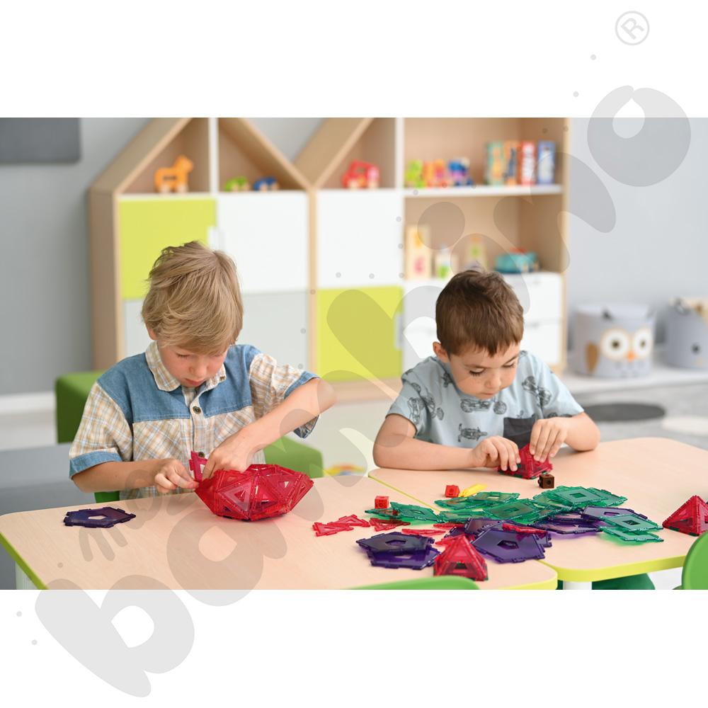 Klocki Gigo - Edukacja - zestaw geometryczny, 92 elem.