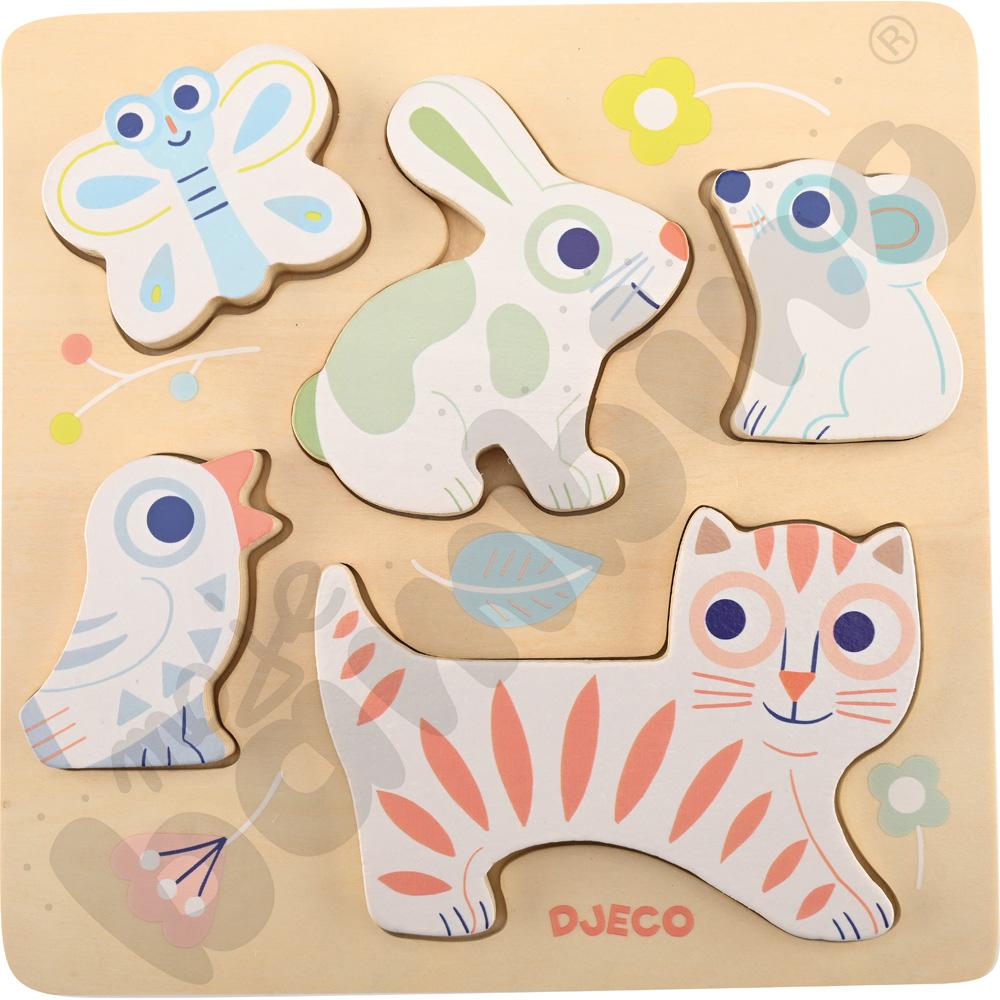 Układanka malucha - małe zwierzątka