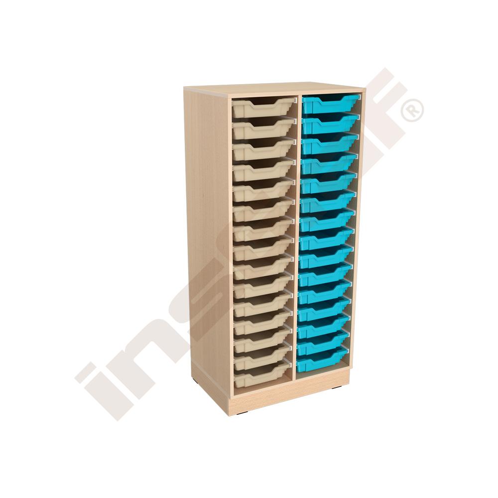 
Flexi Regal XXL, auf Sockel + 30 flache Behälter, magnolia-türkis (Flexi 154)
