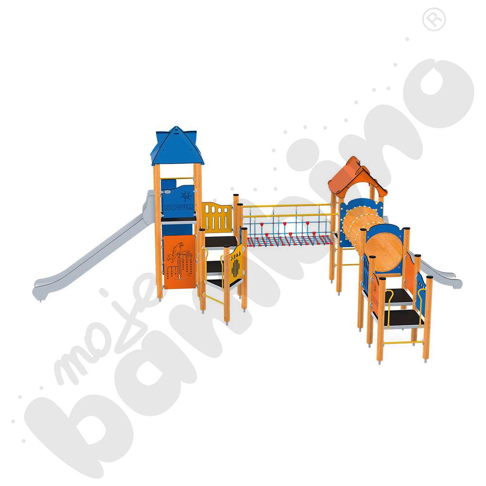 Orbis - wieża 19, drewniane słupy