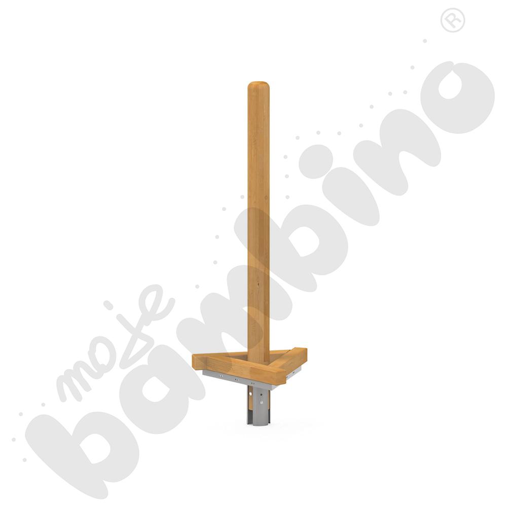 Stacja drewniana z podestem drewnianym