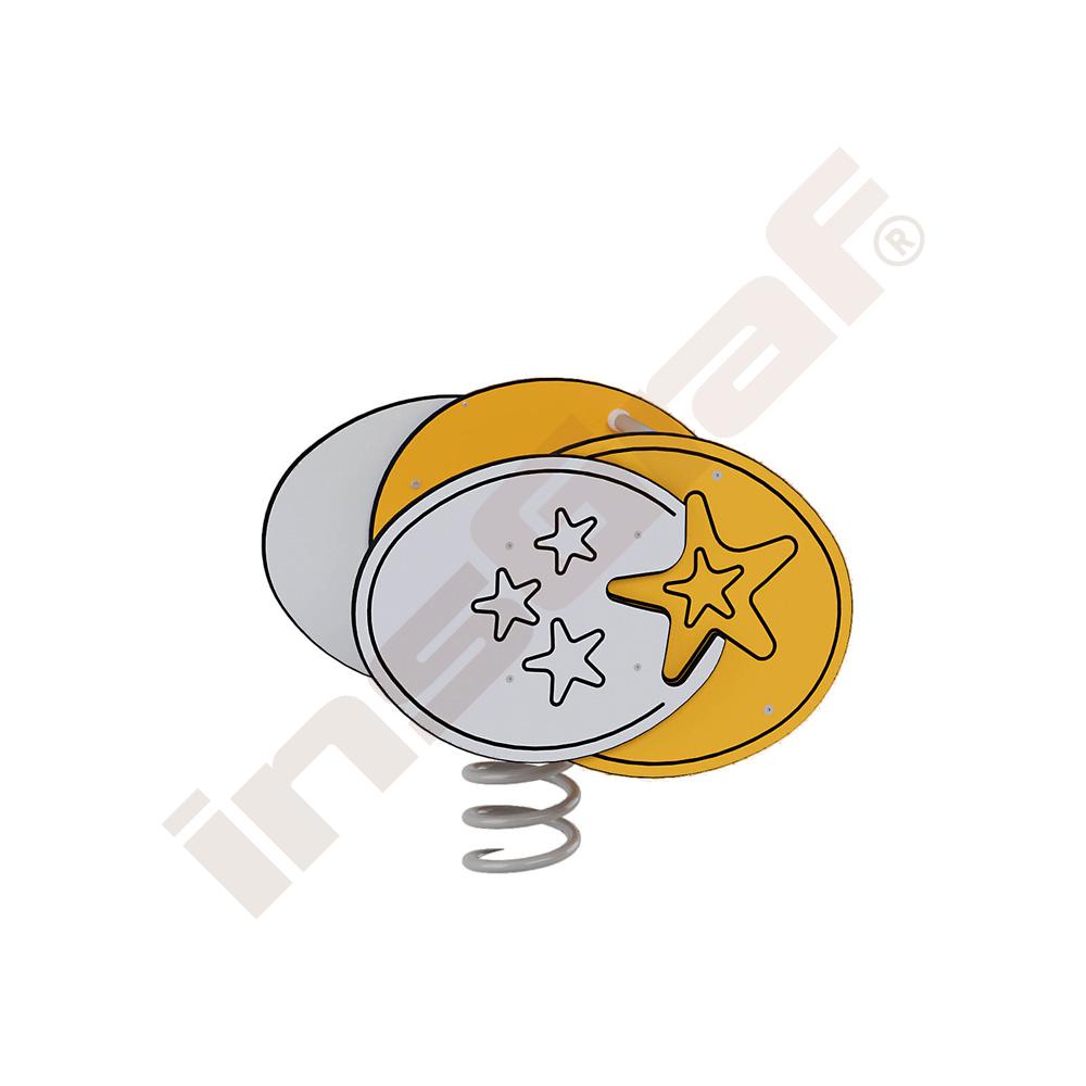 
Federwippe Stern, Metall-Bodenanker
