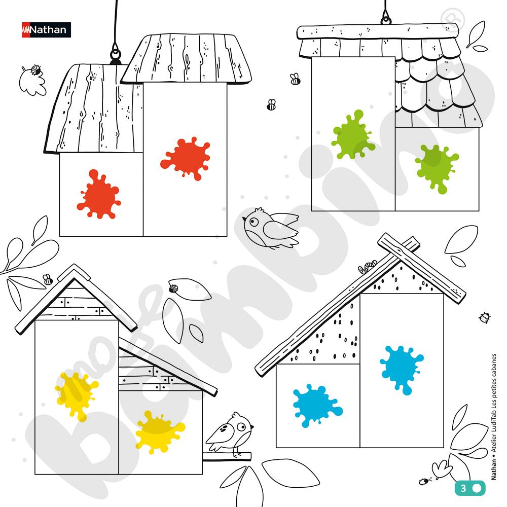 Zestaw aktywności LudiTab - budujemy domki dla ptaków 