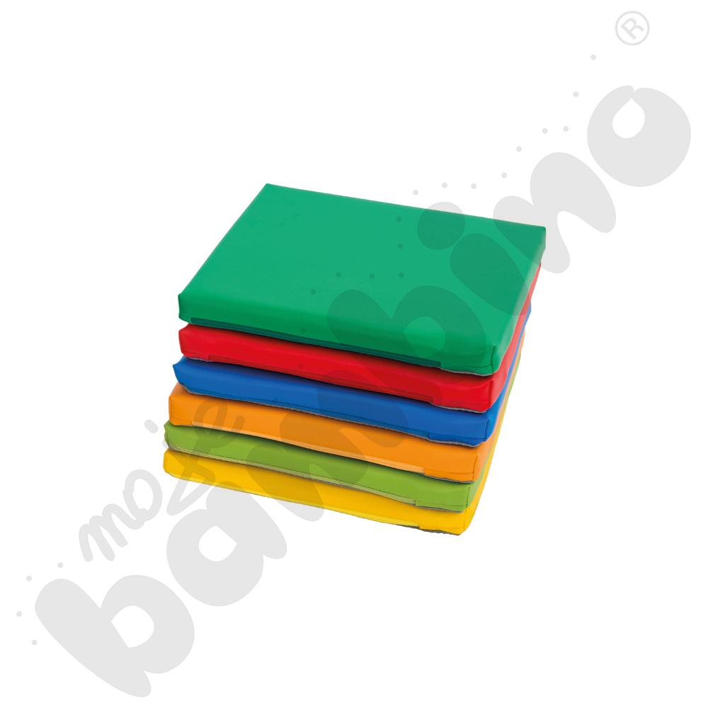 Zestaw pufek niskich kwadratowych, 6 szt.