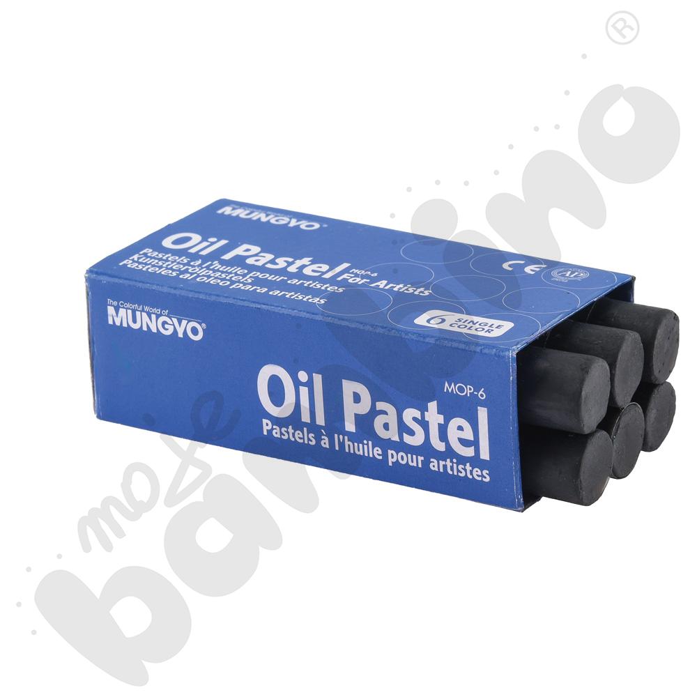 Pastele olejne 6 szt. czarne