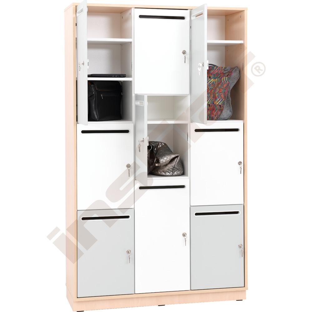 Quadro - skříň s 9 boxy - javor