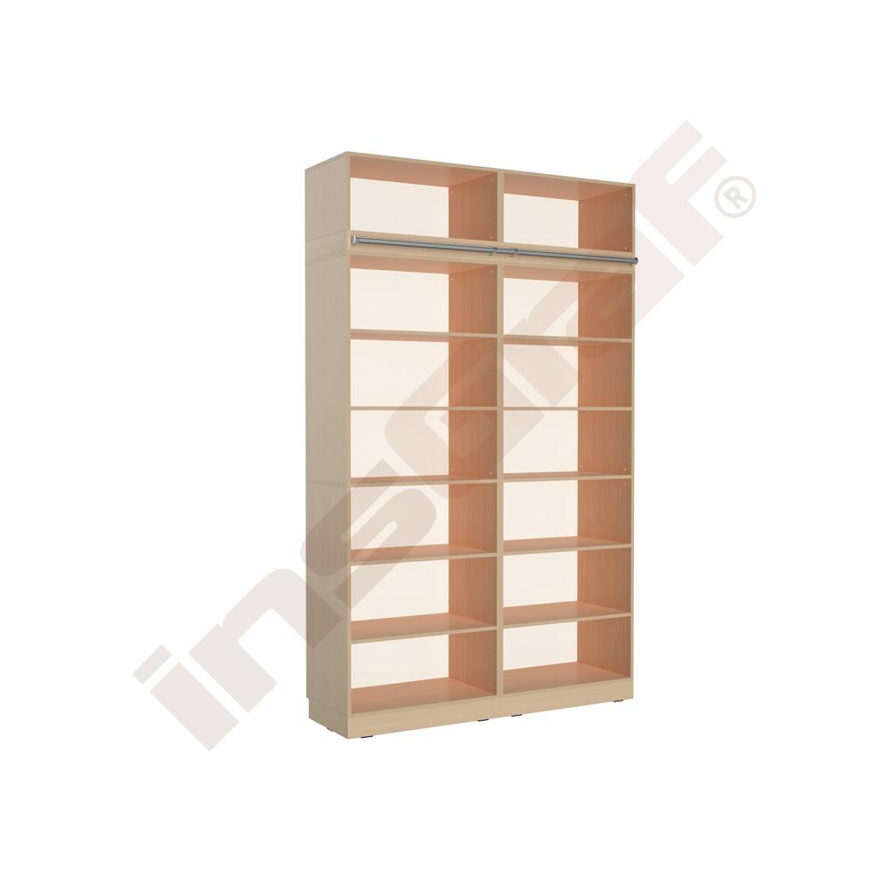 
Regalwand, T 48, H 269, 2-reihig - Ahorn Jylland (Grande 114)
