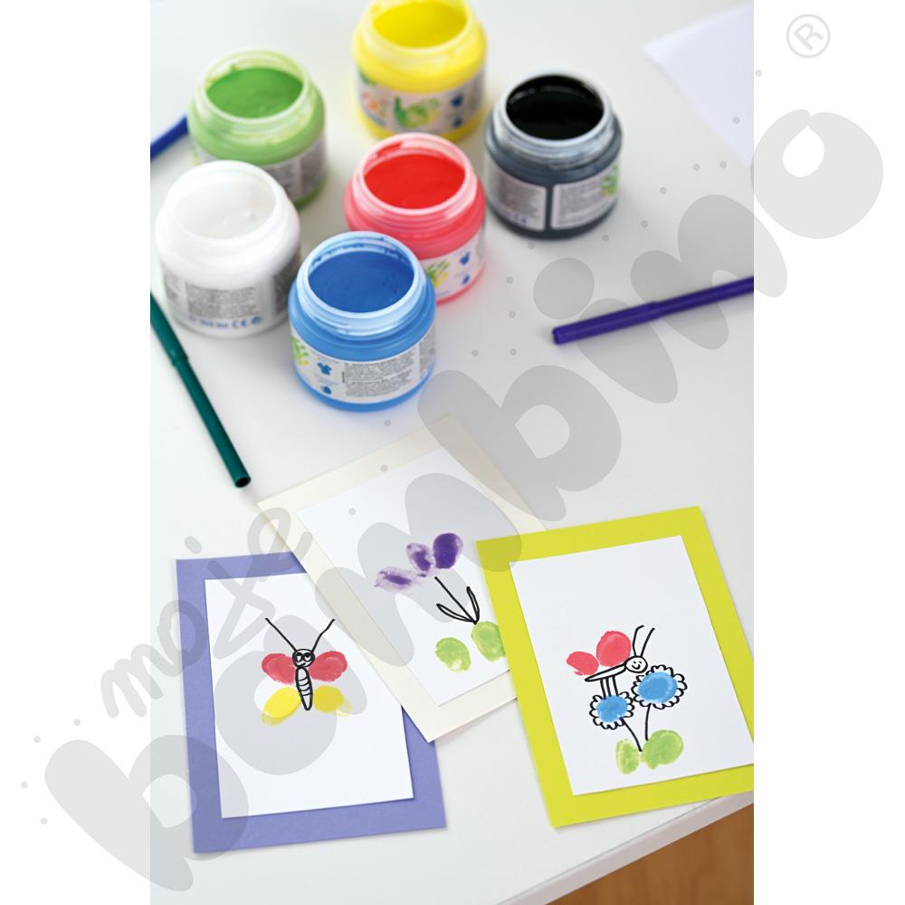Farby do malowania palcami - 6 szt.