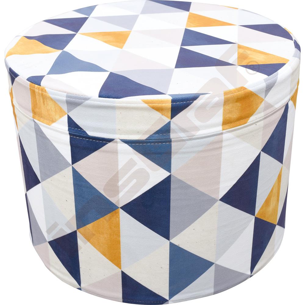 Sedák průměr 40 cm - motiv trojúhelníky 
